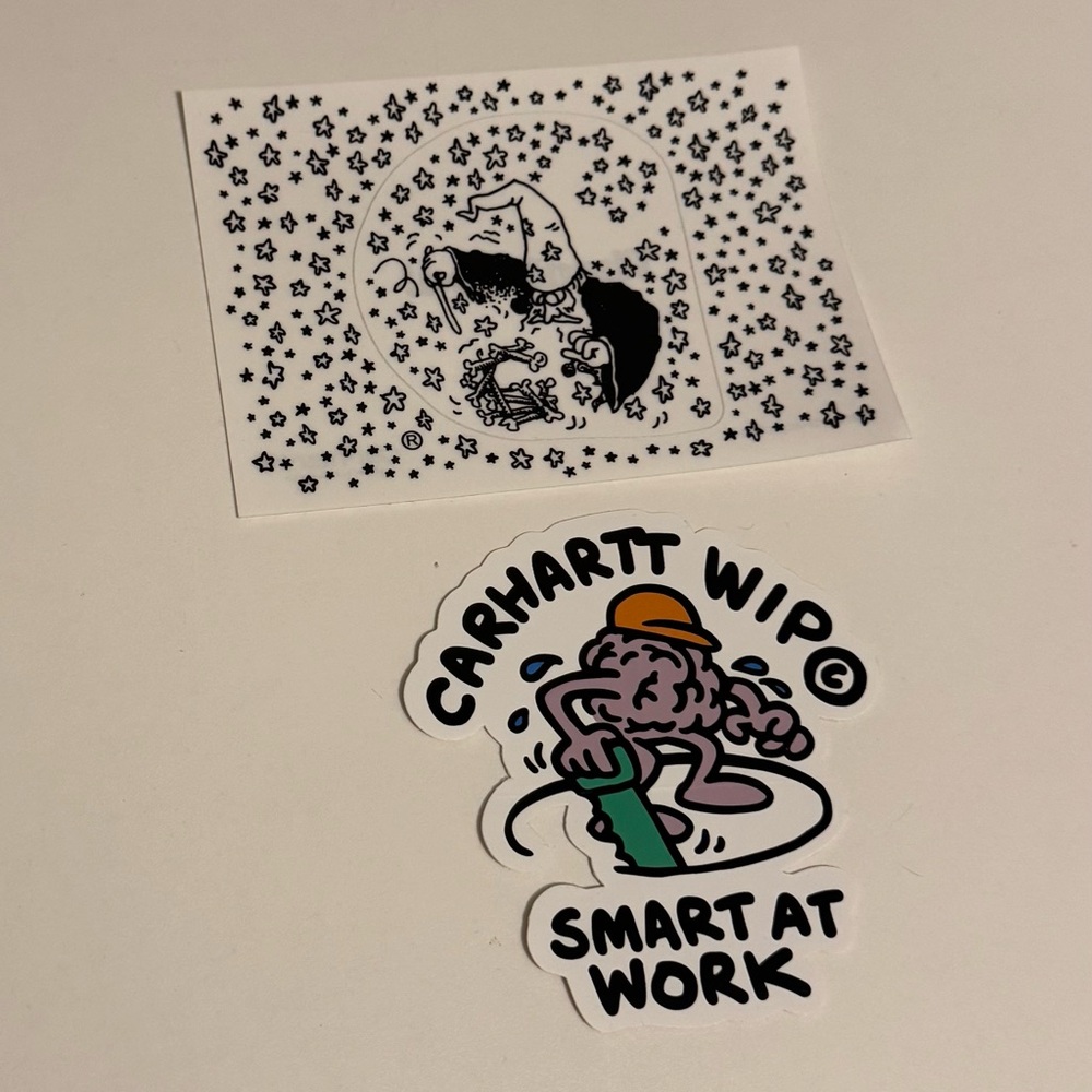 Carhartt WIP Work In Progress Sticker Pack Lot Of 2 Stickers